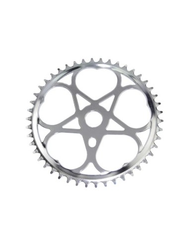 Steel Chainring Sweet Heart 1/2 X 3/32 46t Chrome.